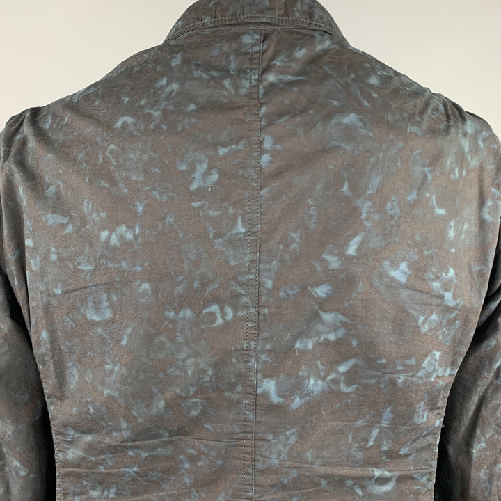 ENGINEERED GARMENTS Size 42 Navy Marbled Cotton Notch Lapel Sport Coat