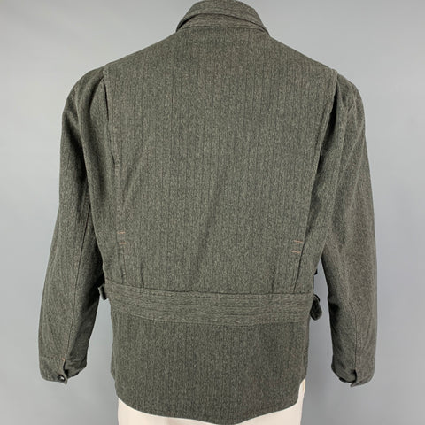 RRL by RALPH LAUREN Size XL Dark Olive Textured Cotton Jacket