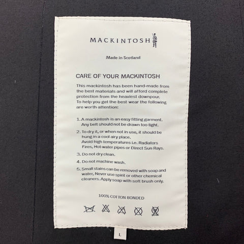 MACKINTOSH x JOHN ELLIOTT Size L Black Tie Dye Cotton Hooded Coat