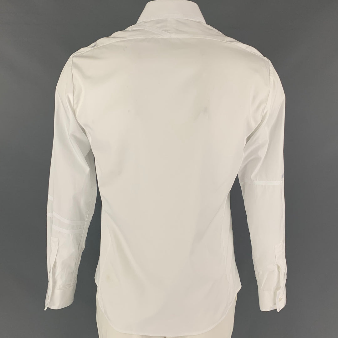 THOMAS PINK White Collection Size M White Stripe Cotton Hidden Placket Long  Sleeve Shirt – Sui Generis Designer Consignment