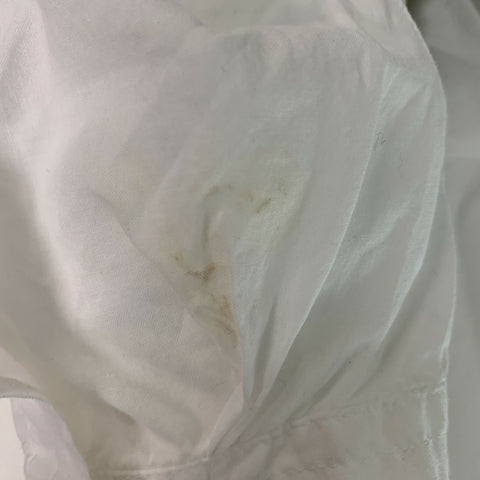 ANN DEMEULEMEESTER Size 4 White Cotton Solid Blouse