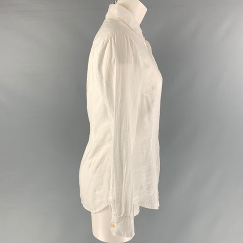 CAMISA Talla XS Camisa Lisa Lino Blanco
