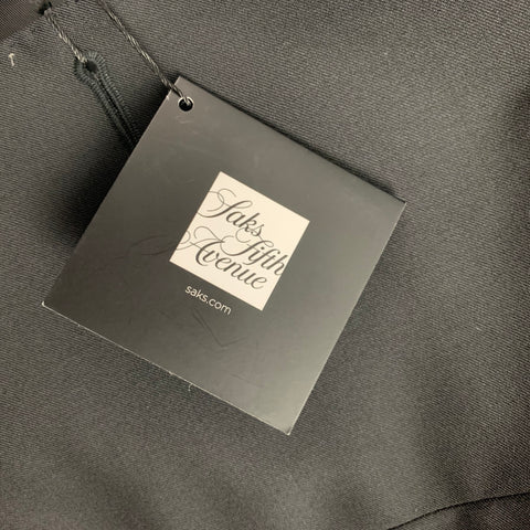SAKS FIFTH AVENUE by SAMUELSOHN Size 42 Regular Black Wool Notch Lapel Suit