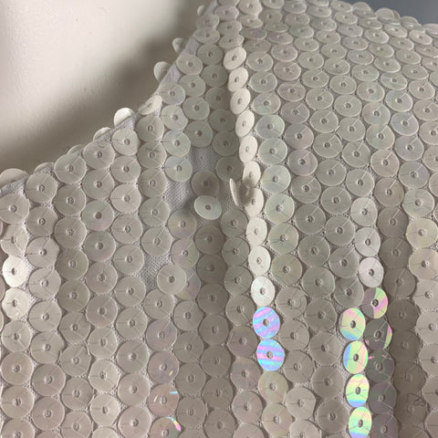 CAROL McCLELLAR Size M White Long Sleeve Blouse