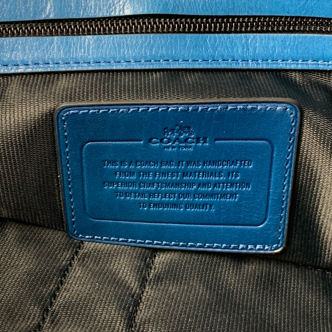 COACH Blue Leather Cross Body Bag
