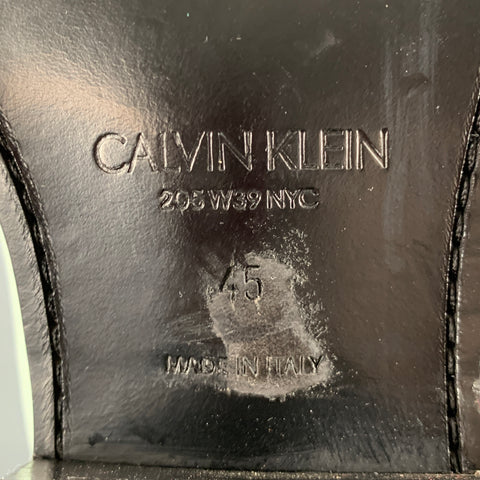 CALVIN KLEIN 205W39NYC Taille 12 Bottes à enfiler en cuir vert