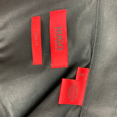 HUGO BOSS Size S Black Cotton Button Up Long Sleeve Shirt