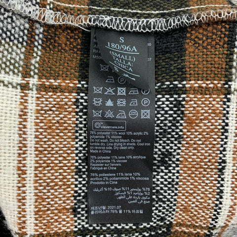 ALLSAINTS Size S Multi-Color Plaid Polyester Blend Long Sleeve Shirt