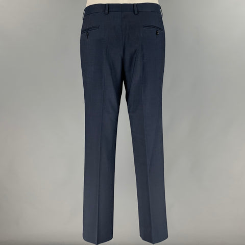 TED BAKER Size 38 Navy Wool Notch Lapel Suit