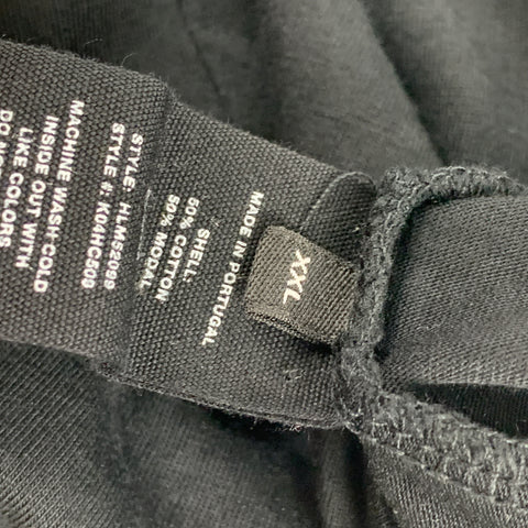 HELMUT LANG Size XXL Black Cotton Modal Crew-Neck T-shirt