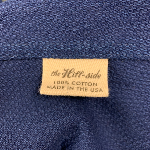 THE HILL-SIDE Size S Blue Textured Cotton Button Down Long Sleeve Shirt