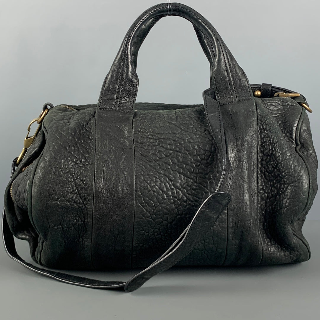ALEXANDER WANG Black Wrinkled Leather Handbag
