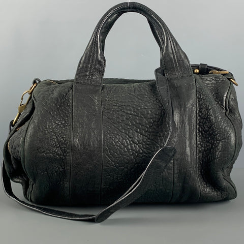 ALEXANDER WANG Black Wrinkled Leather Handbag