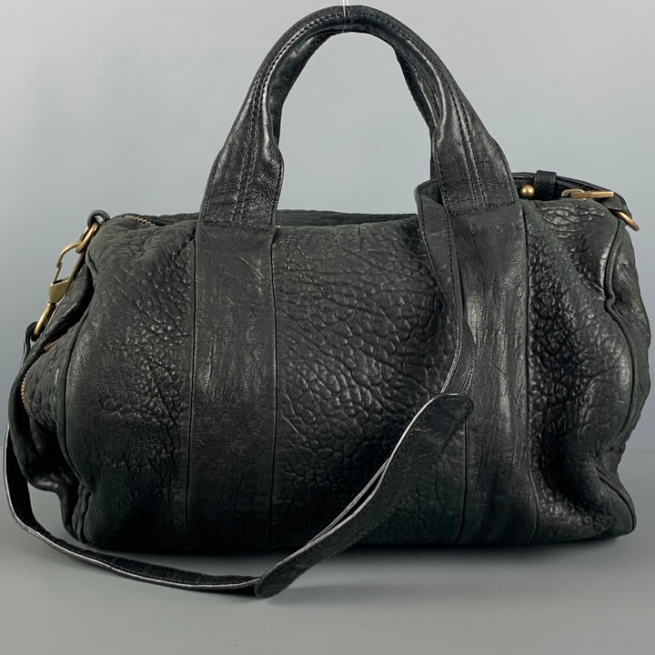 ALEXANDER WANG Black Wrinkled Leather Handbag