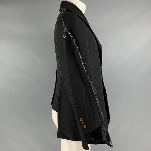 COMME des GARCONS Size M Black Polyester Single Breasted Jacket