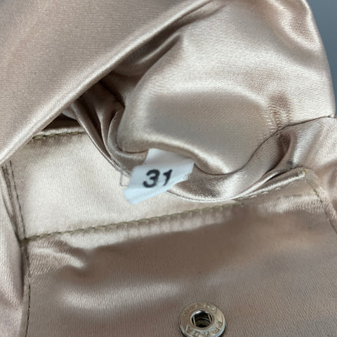 PRADA Sac à main de soirée en daim noir orné de strass