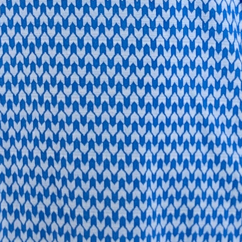 TED BAKER Size L Blue White Graphic Cotton One Pocket T-shirt