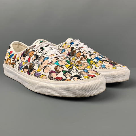 VANS x Peanuts Size 12 Multi-Color Print Canvas Sneakers