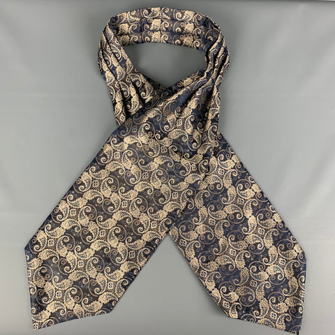 VINTAGE Marine Or Paisley Ascot