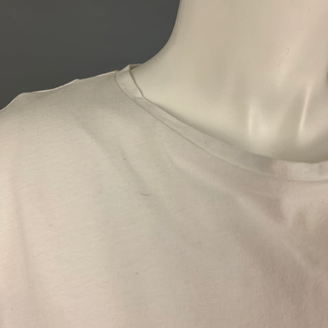 EACH X OTHER Size M White Cotton &  Polyester Pleated Dress