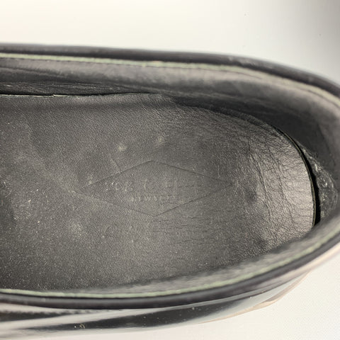 RAG & BONE Size 10 Black Leather Slip On Sneakers