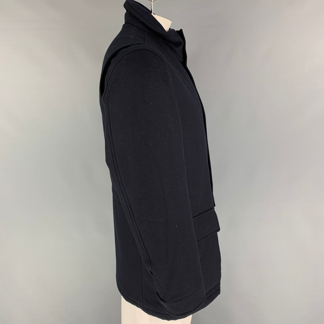 ERMENEGILDO ZEGNA Size 48 Black Wool Cashmere Jacket