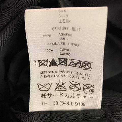 GIVENCHY Size 4 Black Wool / Silk Lamb Leather Mini Dress