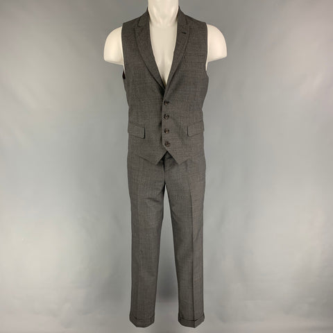 BRUNELLO CUCINELLI Talla 38 Traje chaleco de lana gris