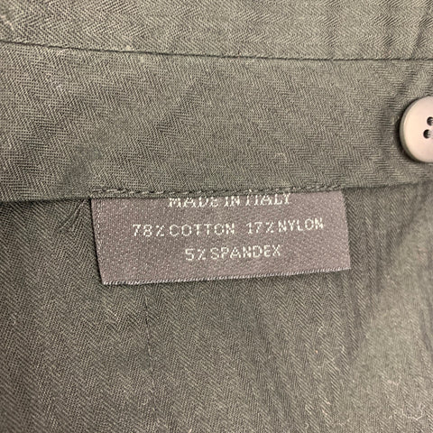 Vintage PRADA Size S Navy Cotton Spandex Buttoned 2 Piece Set