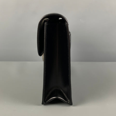 DUNHILL Black Cowhide Leather Confidential Second Bag