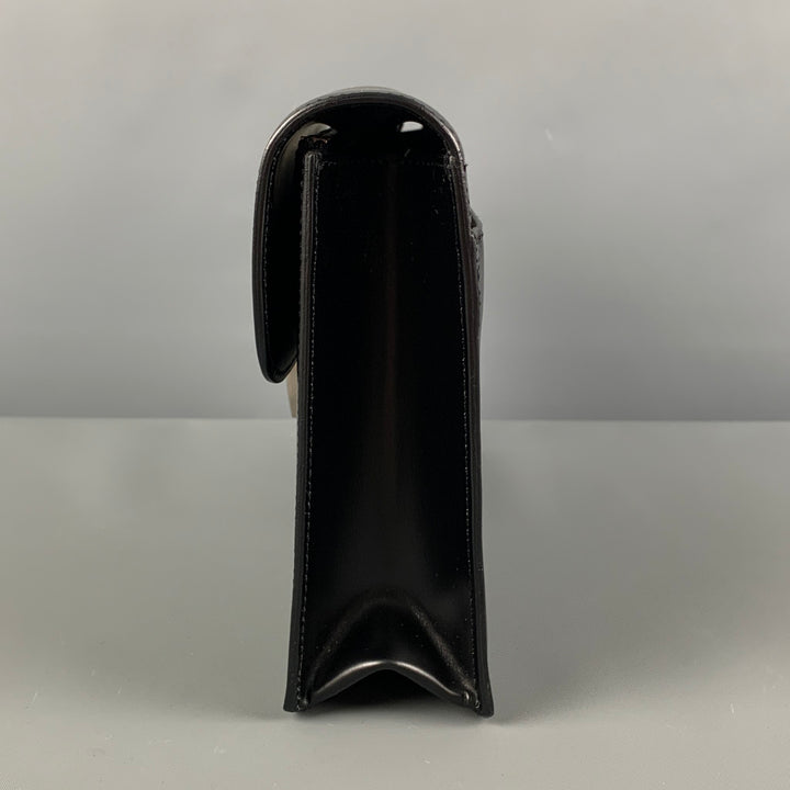 DUNHILL Black Cowhide Leather Confidential Second Bag