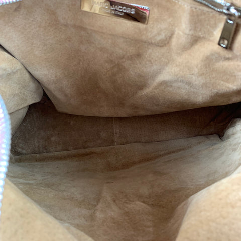 MARC JACOBS Pink Contrast Stitch Leather Top Handles Handbag