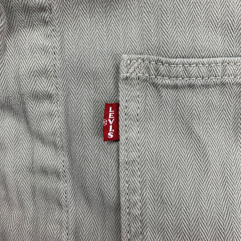 LEVI STRAUSS Size XL Olive Raw Edge Herringbone Jacket