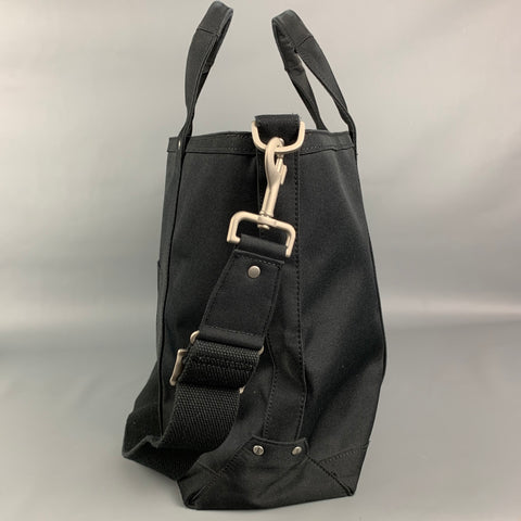 JACK SPADE Black Canvas Rectangle Tote Bag