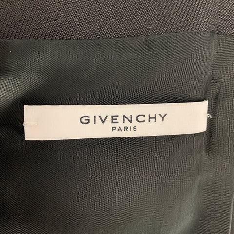 GIVENCHY Size 40 Black Wool / Polyamide Notch Lapel Sport Coat