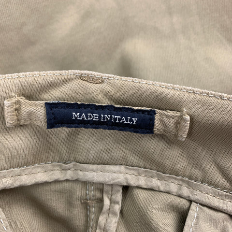J.W. BRINE Size 34 Khaki Cotton Blend Zip Fly Casual Pants
