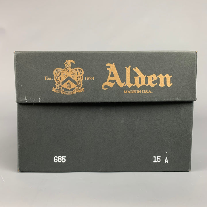 ALDEN 685 Size 15 Tan Leather Cap Toe Penny Loafers