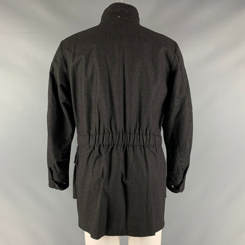 BELSTAFF Size S Grey Wool Parka Jacket