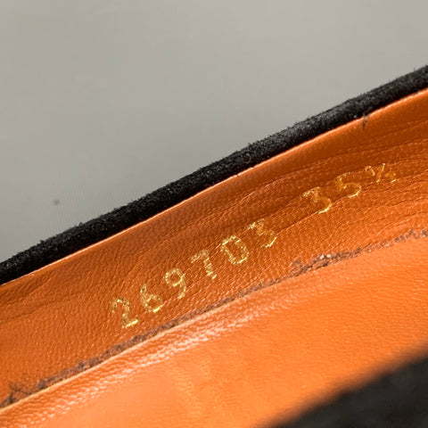 GUCCI Taille 5.5 Escarpins à plateforme en daim noir