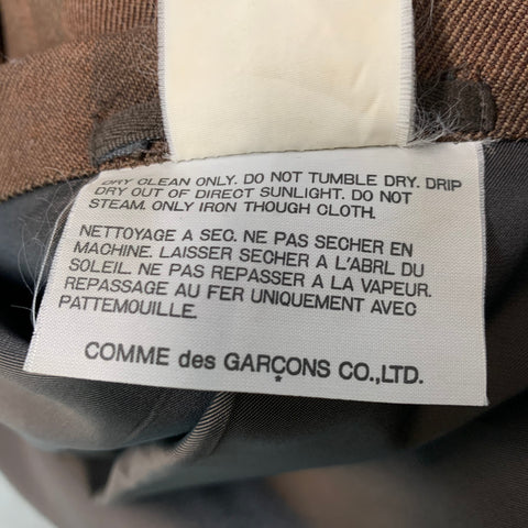 COMME des GARCONS HOMME PLUS Size M Brown Camo Wool Single Breasted Sport Coat