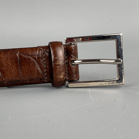 TRAFALGAR Size 38 Brown Leather Belt