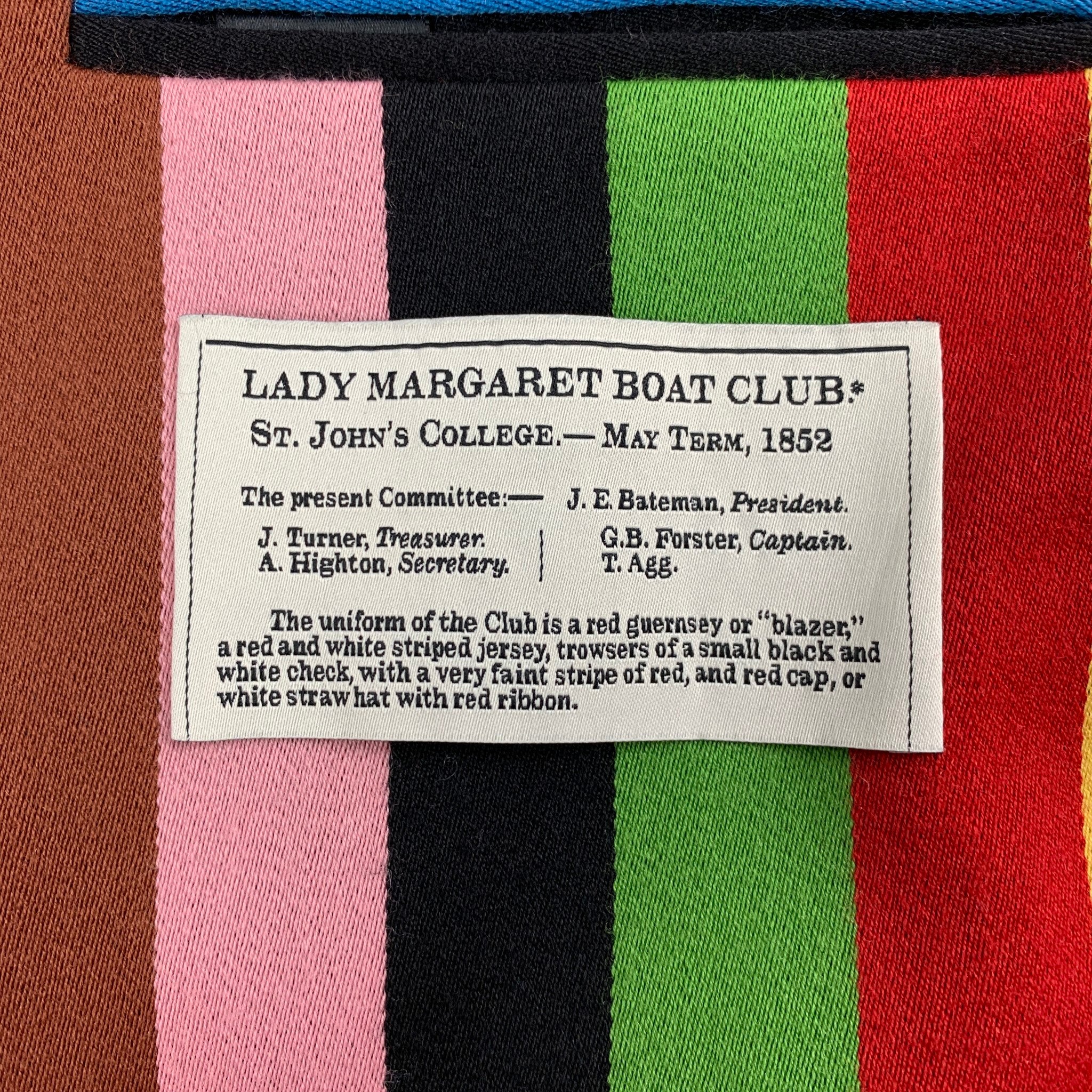 ROWING BLAZERS Size 36 Multi-Color Stripe Wool Cotton Sport