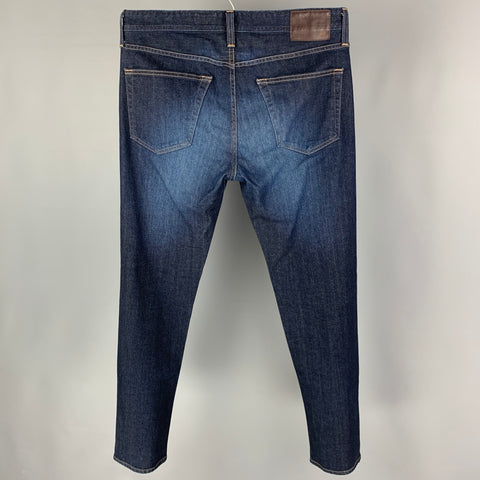 ADRIANO GOLDSCHMIED Size 33 Blue Cotton / Polyurethane Slim Jeans