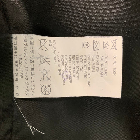 GRUPPO GFT Size 8 Black Goat  Belted Jacket