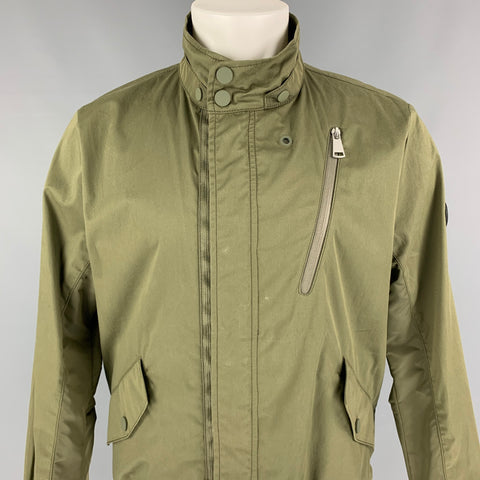BOGNER Size 40 Olive Cotton Polyamide Zip & Buttons Luan Jacket
