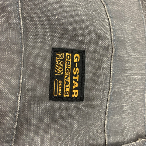 G-STAR Size 32 Grey Linen Blend Shortcut Surman Jeans