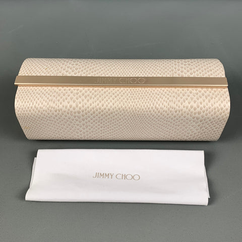 JIMMY CHOO Pink Glitter Metal Sunglasses