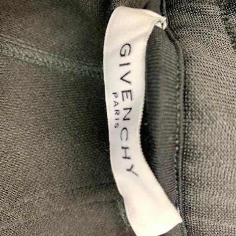 GIVENCHY Size L Black Solid Polyester Cotton Sweatpants Casual Pants