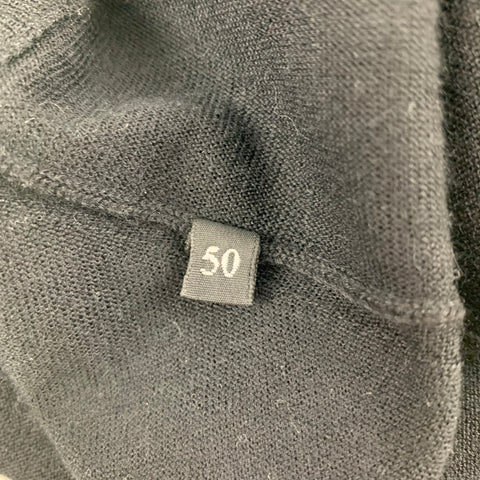 DOLCE &amp; GABBANA Taille M Pull à col rond en cachemire appliqué noir