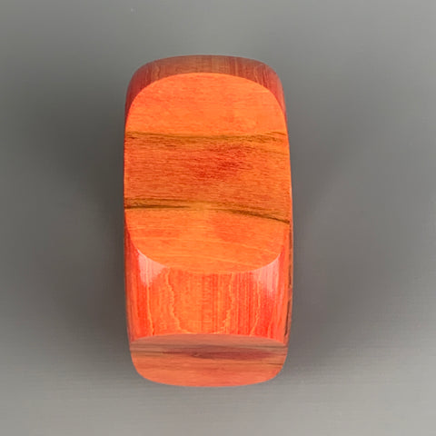 Bracelet manchette en bois rouge VINTAGE